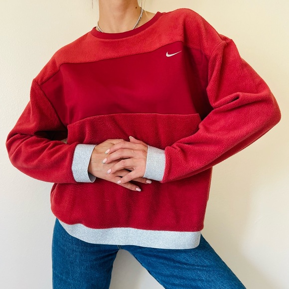 New Metallic Logo therma fleece Sweatshirt top - Picture 3 of 7